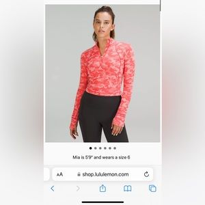 LULULEMON zip up NWT